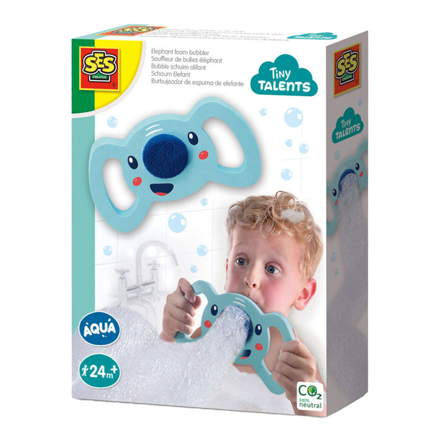 Ses tiny talents bubble schuim olifant in bad