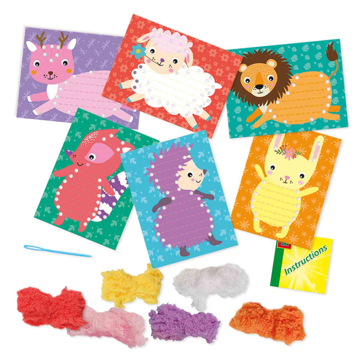 Ses creative ses fluffy dieren borduren