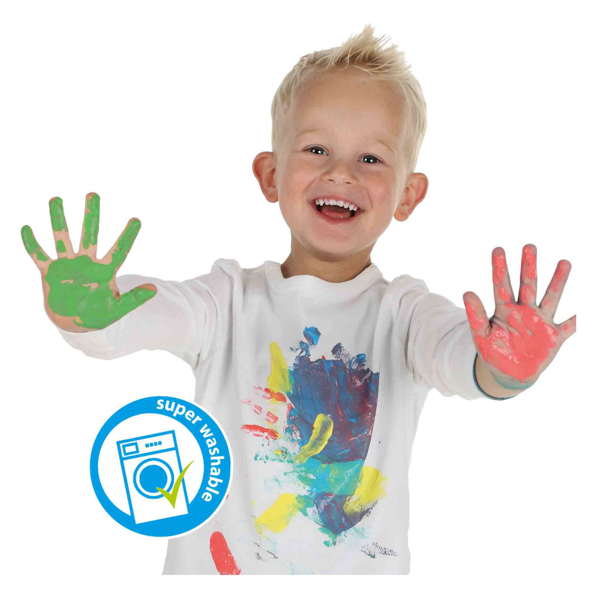 Ses creative ses vingerverf trendy kleuren, 4x110ml