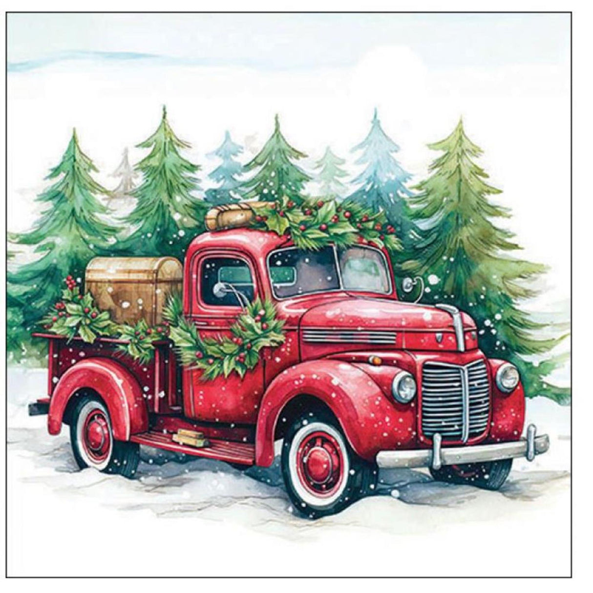Ambiente servetten 33cm van in the snow fsc mix