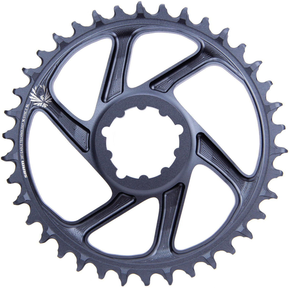 Sram kettingblad x-sync2 sl chain ring x-sync2 sl 38t. alu lunar grey