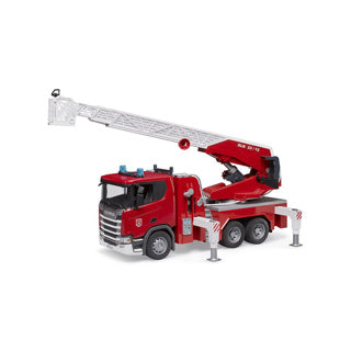 Bruder scania super 560r brandweerladderwagen met waterpomp - 1:16