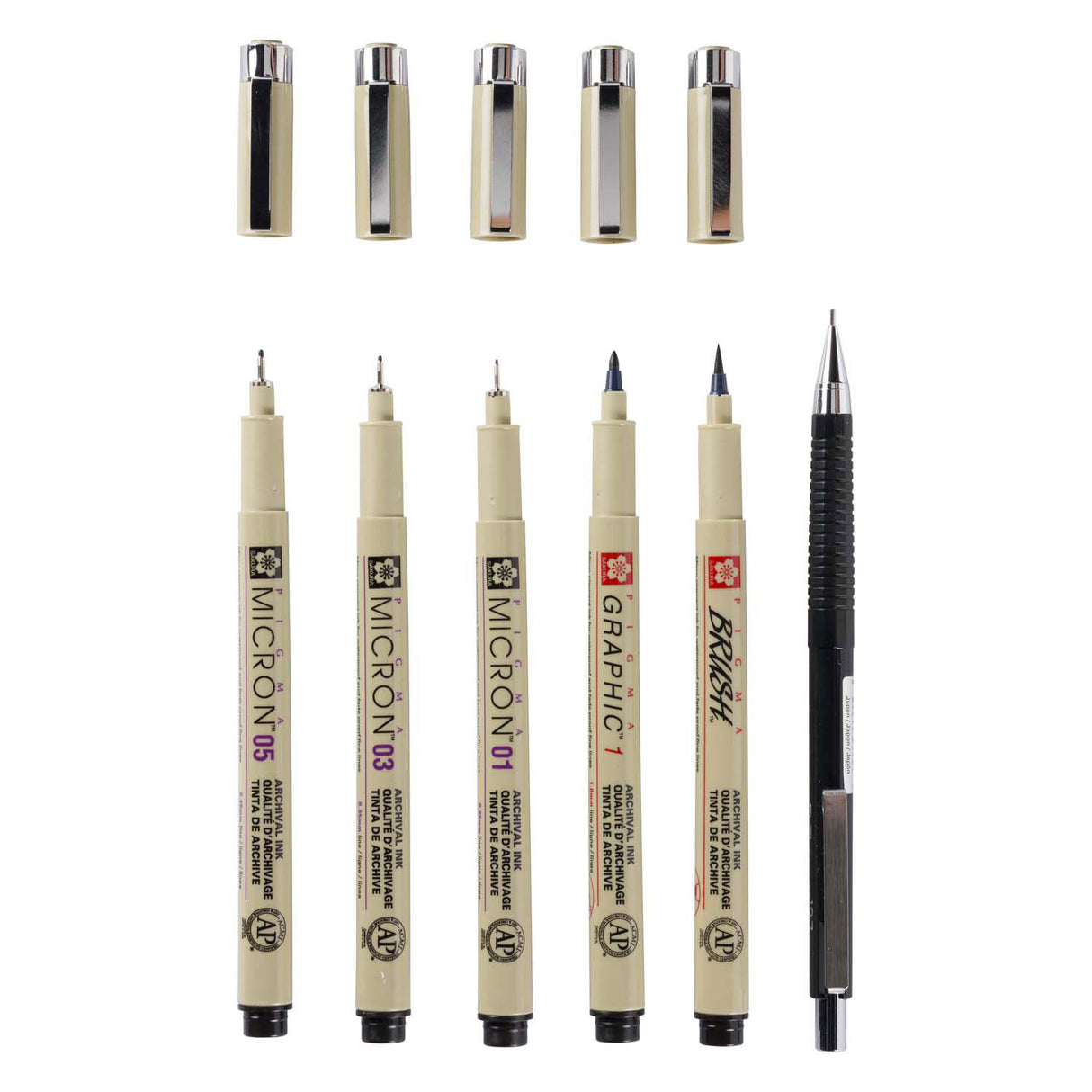Sakura unieke manga-collectie van 6 pigma micron