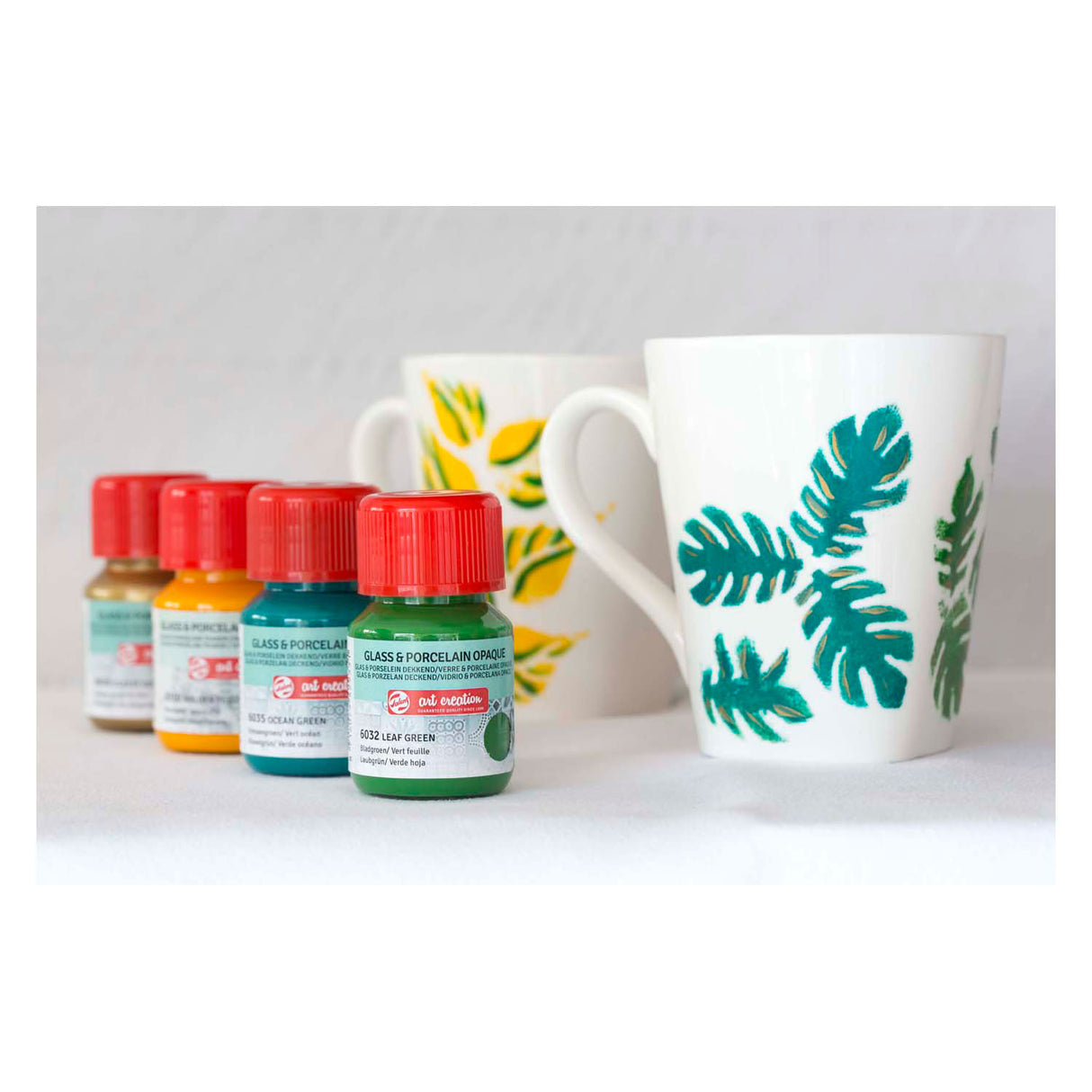 Talens art creation talens art creat.glas porselein dekkend set 4 x 30 ml groen goud