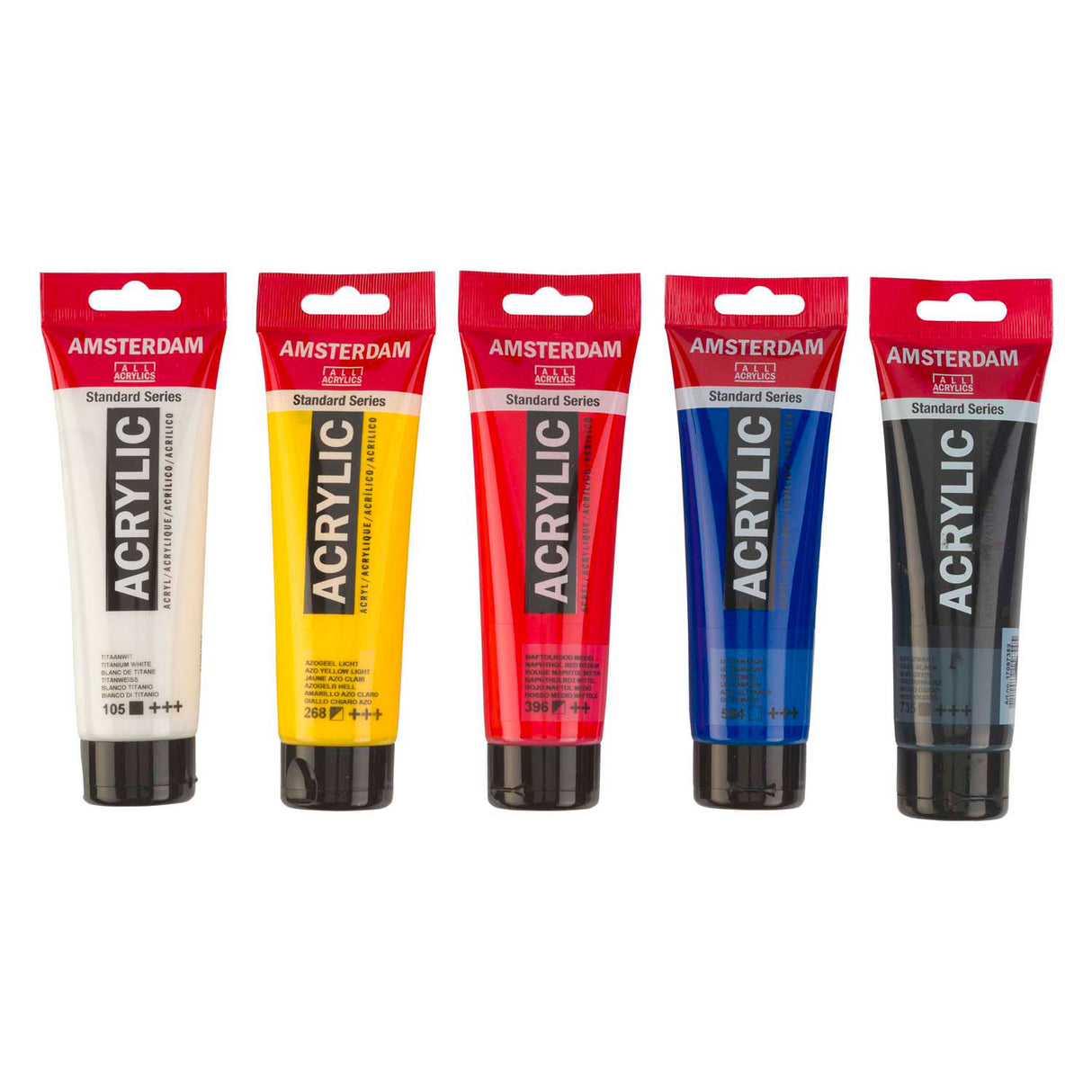 Bruynzeel amsterdam standard series acrylverf mengset 120ml, 5dlg.