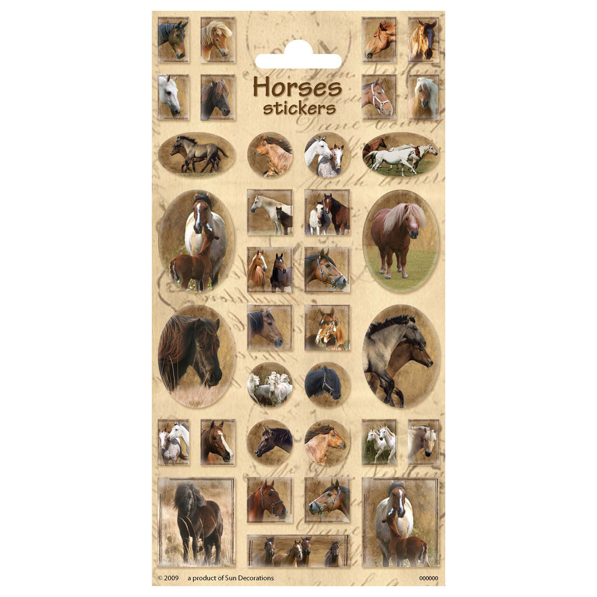 Creative craft group stickervel paarden