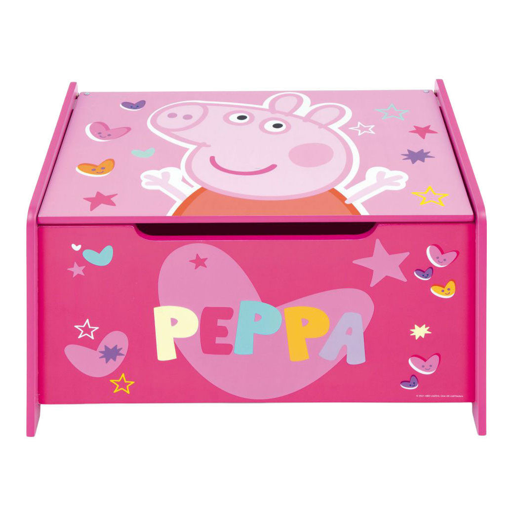 Peppa pig houten speelgoedkist
