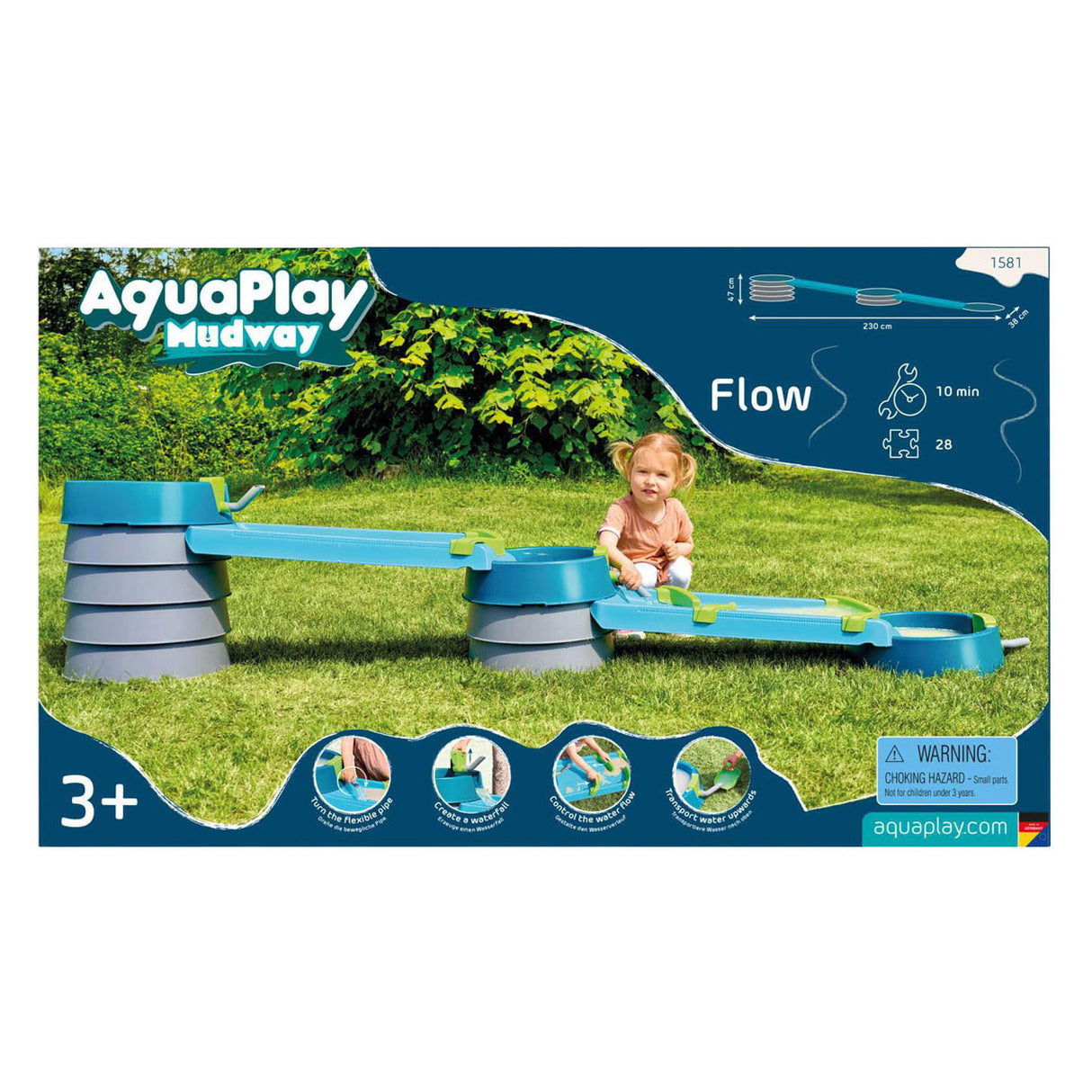 Aquaplay - waterbaan - mudway flow - modderbaan
