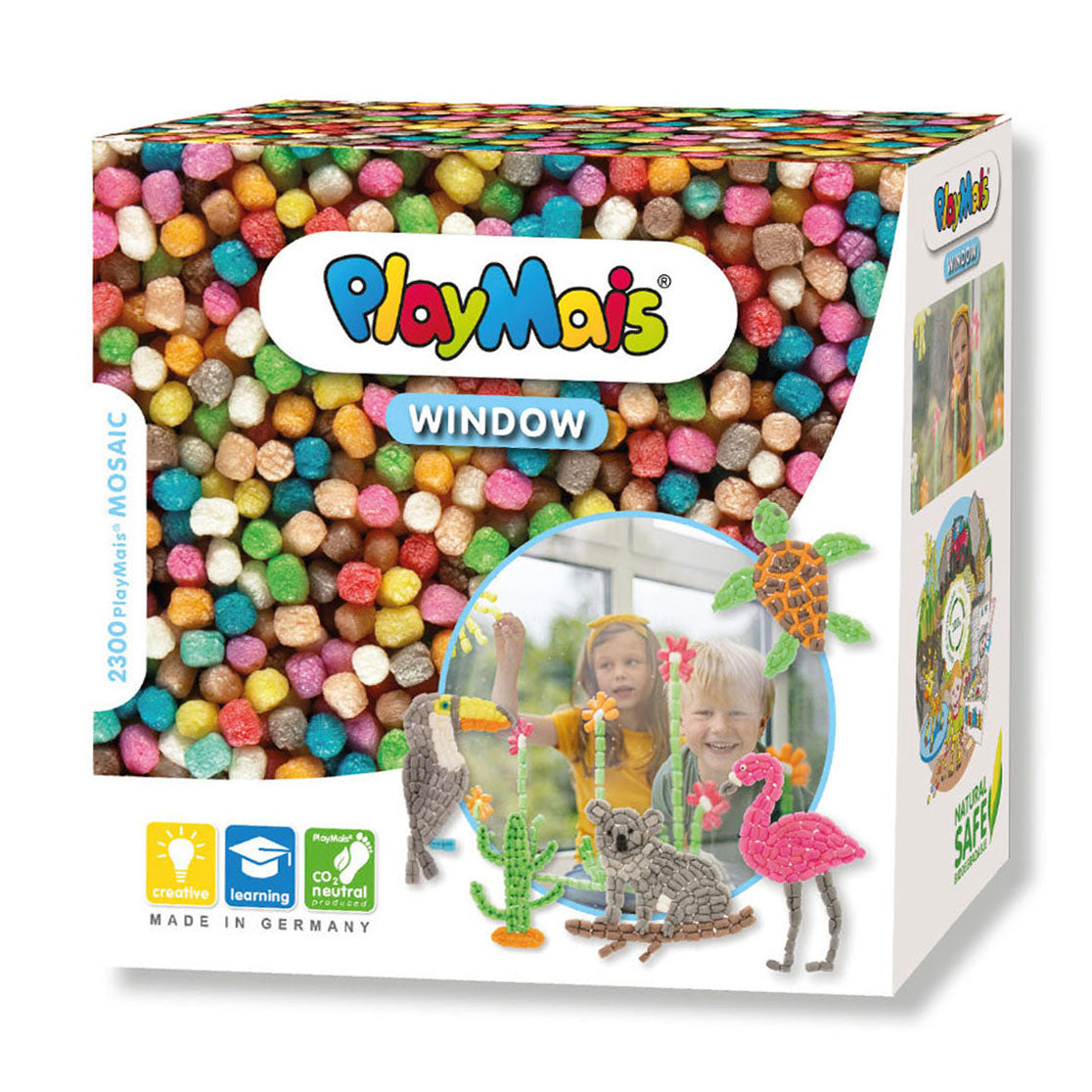 Playmais window mosaic - dieren, 2300dlg.