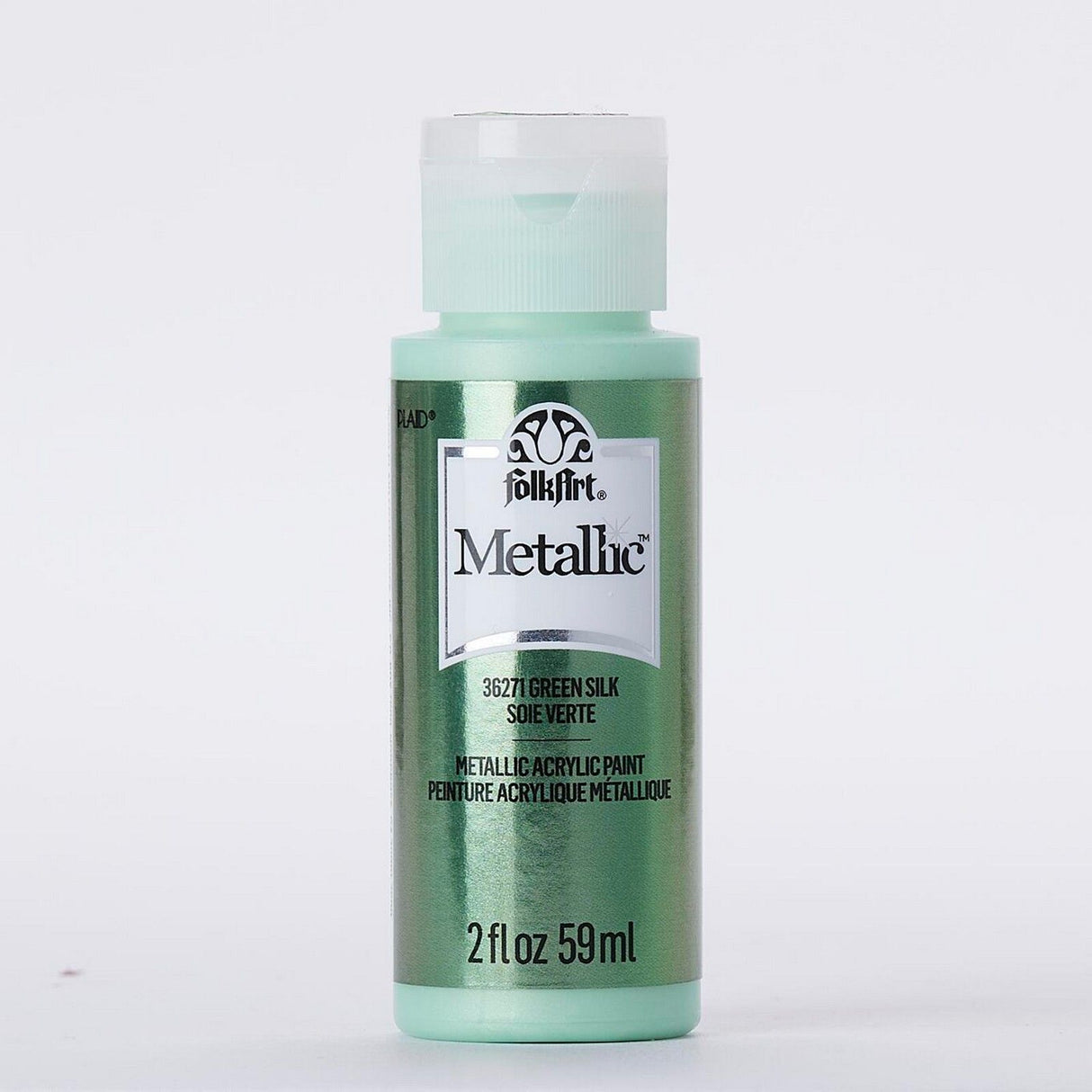 Folkart • metallic acrylic paint green silk 59ml