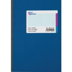 Notitieblok könig ebhardt a5 blauw gelinieerd