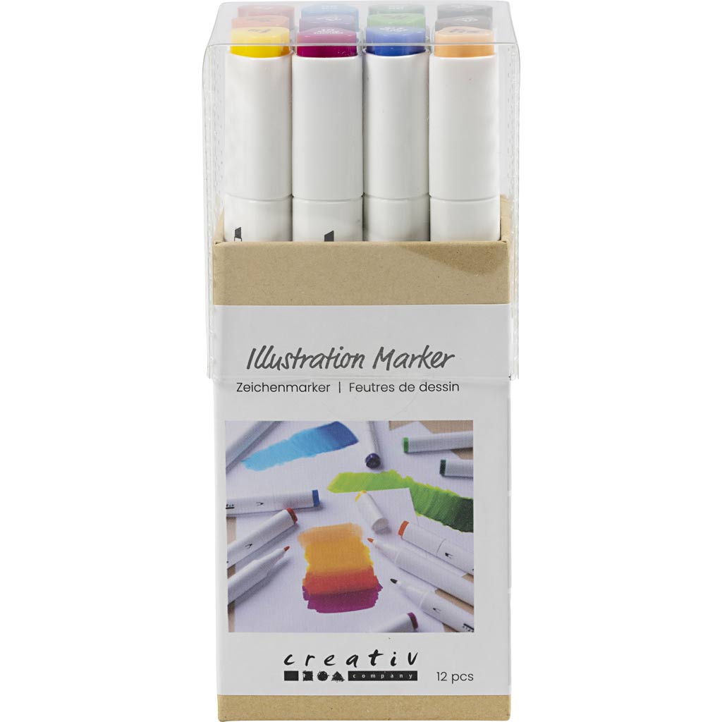Creativ company http: www.cchobby.nl tekenstift-lijndikte-1-8-mm-standaardkleuren-12-stuk-1-doos