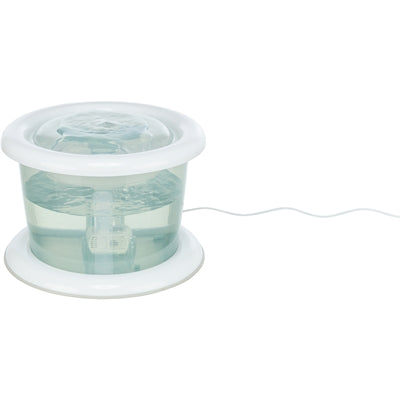 Trixie drinkfontein bubble stream blauw wit