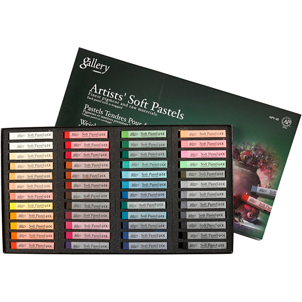 Creativ company https: www.cchobby.nl gallery-soft-pastel-set-l-6-5-cm-dikte-10-mm-diverse-kleuren-48-stuk-1-doos