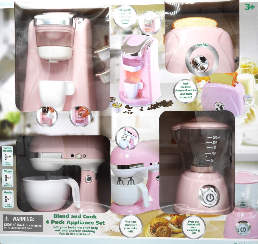 Playgo - keukenset roze 4-delig