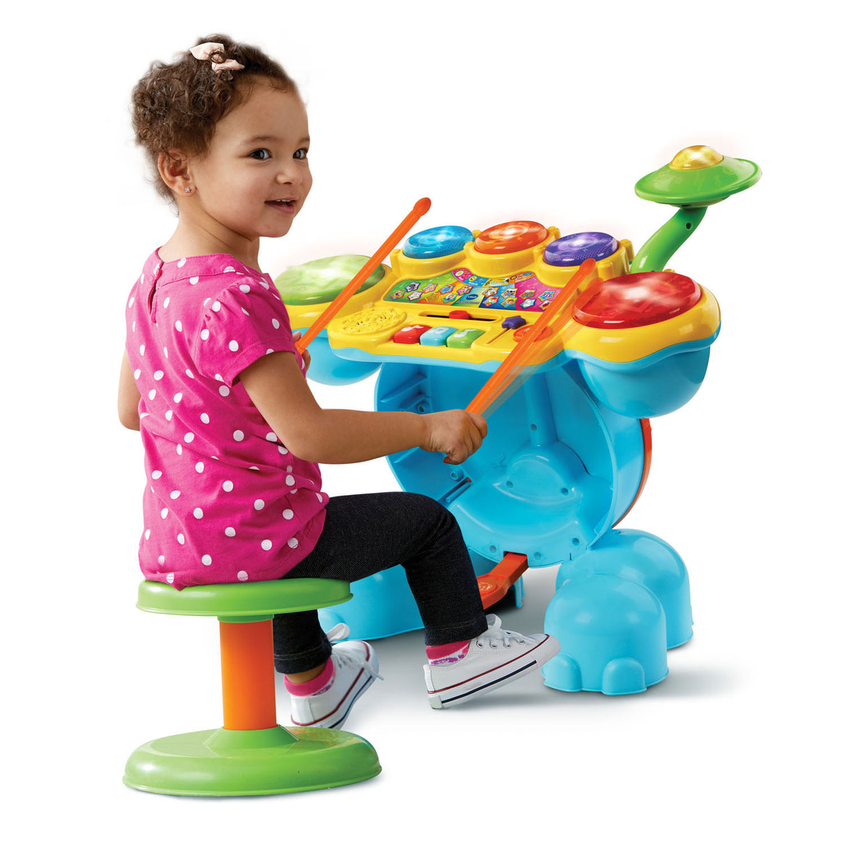 Vtech rock leer drumstel - educatief baby speelgoed - geluid en spelletjes - baby muziek instrument