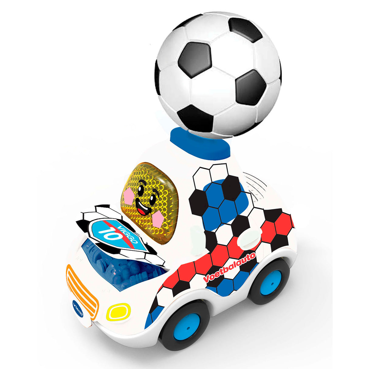 Vtech toet toet auto's viggo voetbalauto special edition nl - cadeau - educatief babyspeelgoed - speelgoed 1 tot 5 jaar