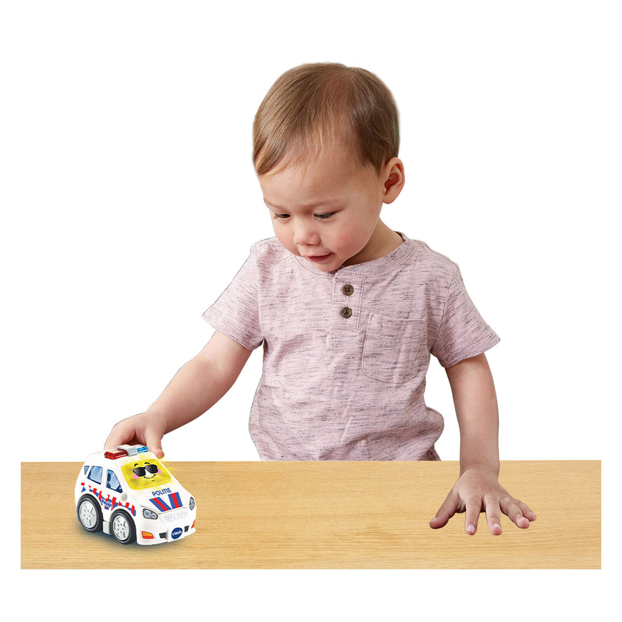 Vtech toet toet auto’s pepijn politie - interactief speelgoed - met licht en geluidseffecten - wit - cadeau - 1 tot 5 jaar
