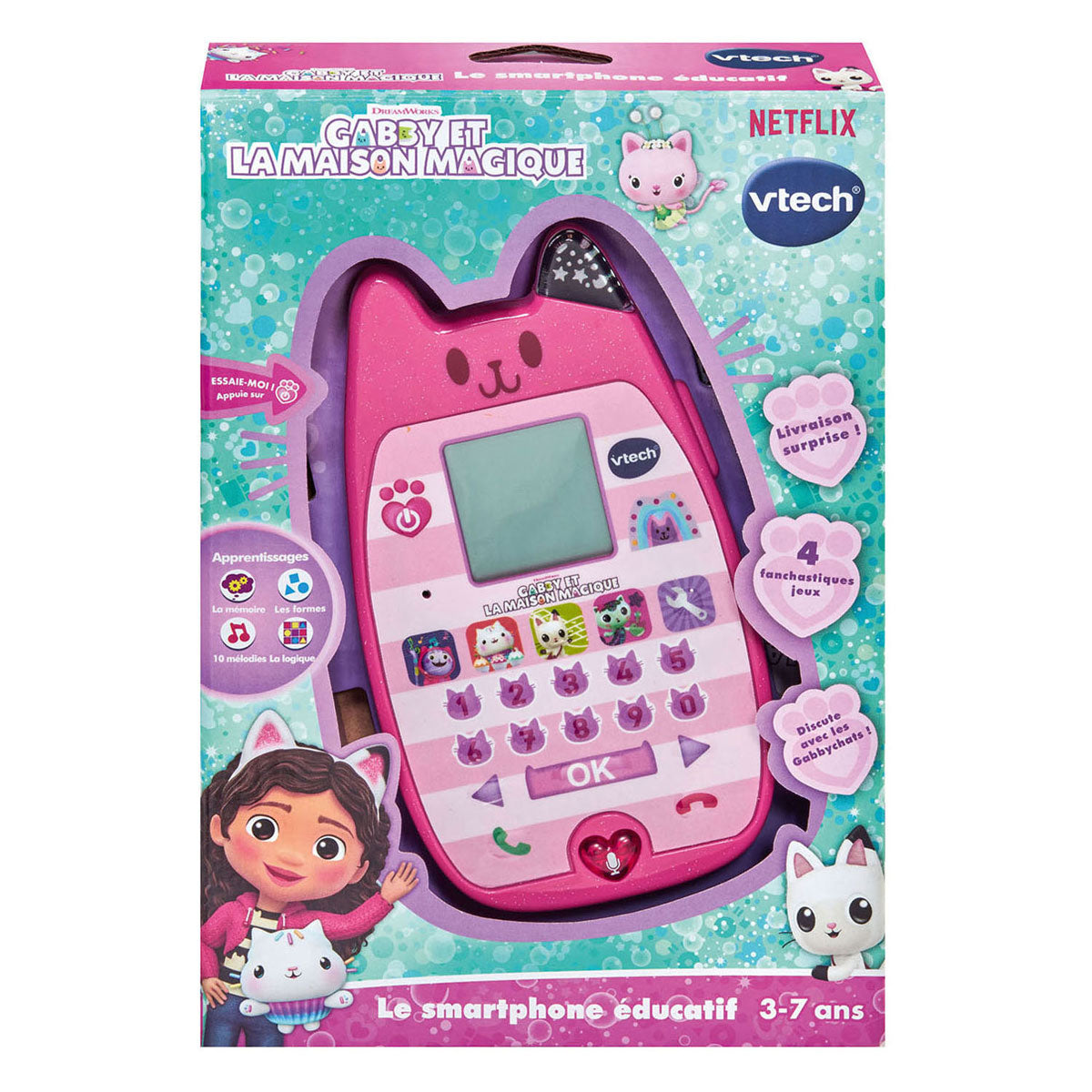 Vtech jouets electroniques educatifs gabby - le smartphone