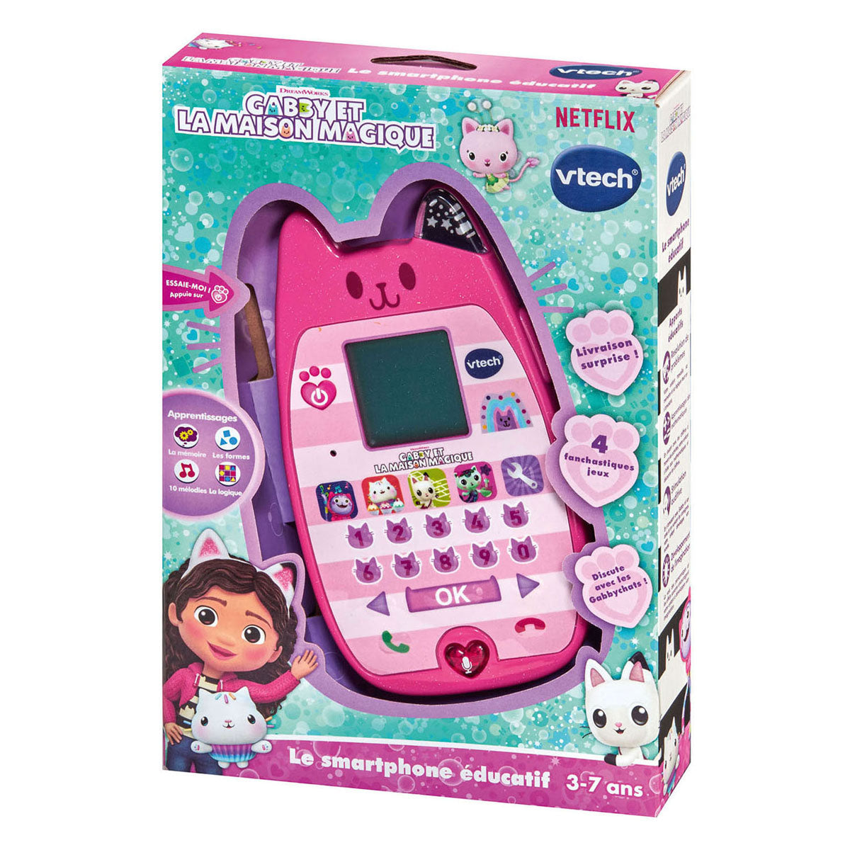 Vtech jouets electroniques educatifs gabby - le smartphone