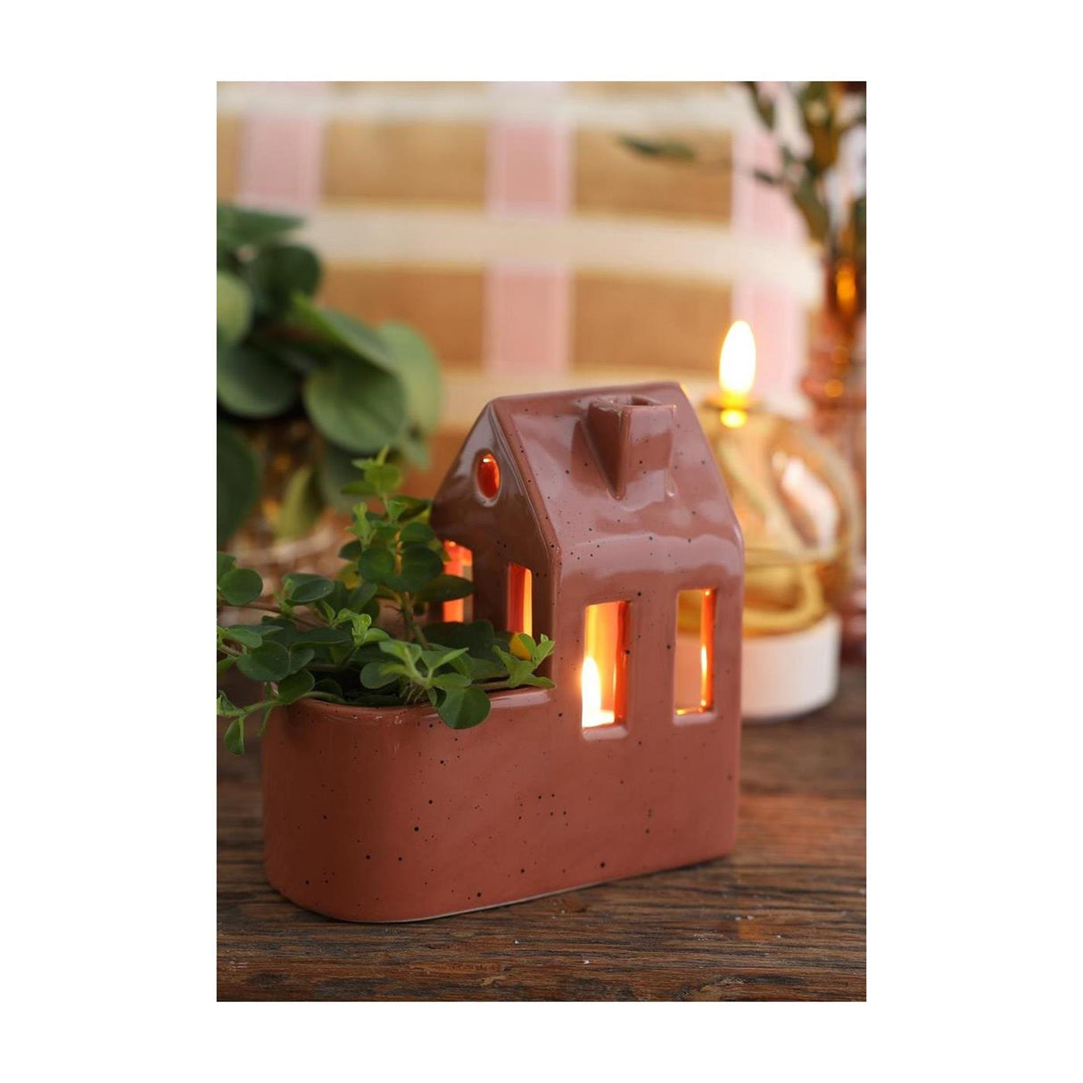 Ideas 4 seasons house of plants terra roze ø7,3xh14,2cm