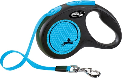 Flexi rollijn new classic neon tape zwart blauw