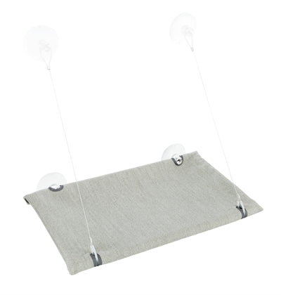 Trixie kattenmand hangmat raam velours grijs
