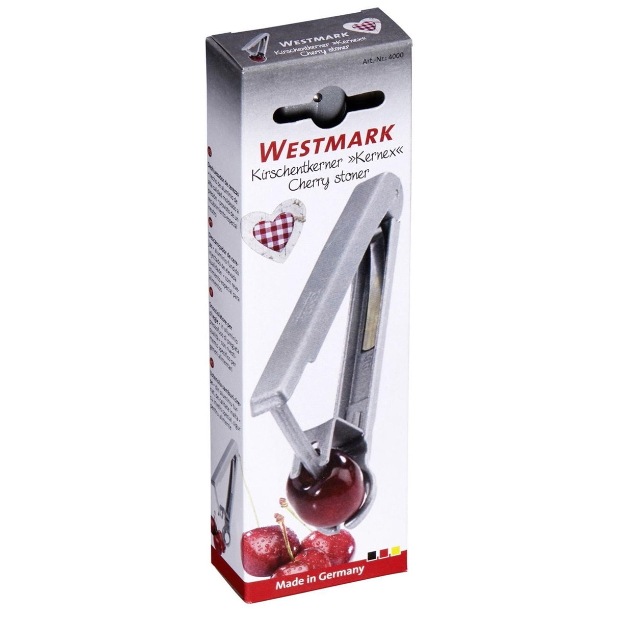 Westmark kersenontpitter, lengte: 14 cm, aluminium, kernex, zilver, 40002260