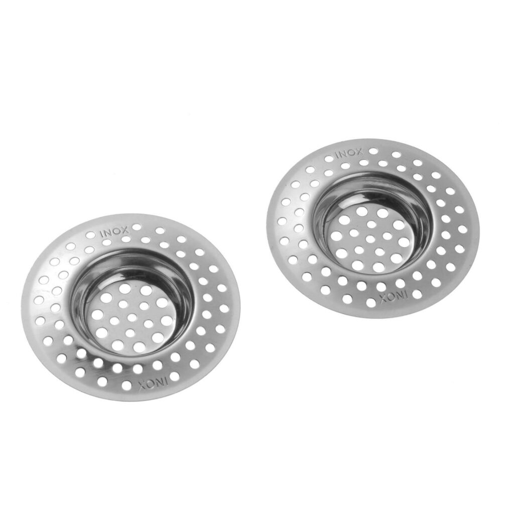 Westmark gootsteenzeven, 2 stuks, ø 7 cm, rond, roestvrij staal, zilver, 52082270