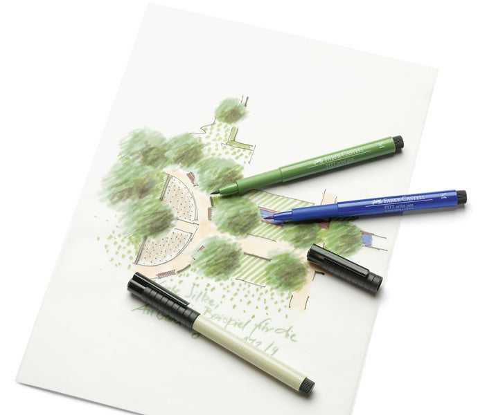 Faber-castell tekenstift - pitt artist pen - manga - basic - 8-delig - fc-167107
