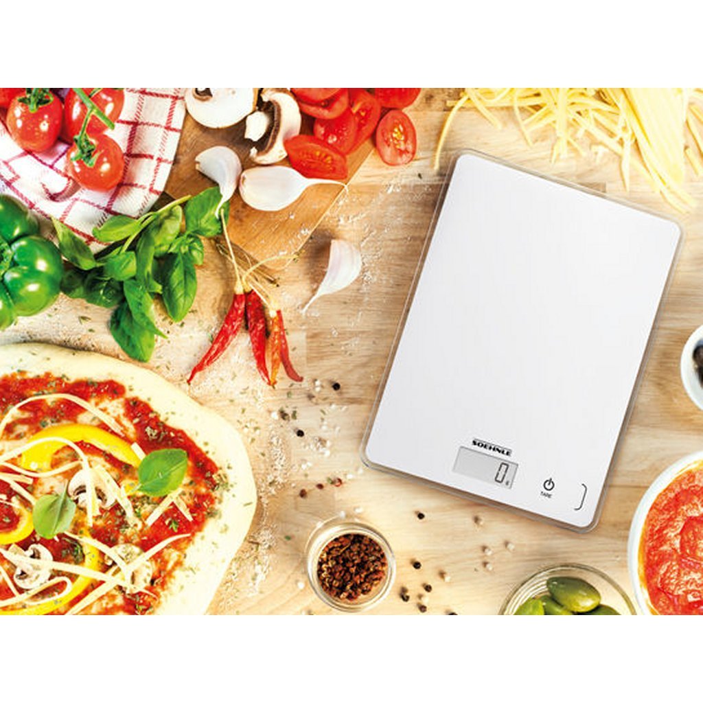 Leifheit soehnle keukenweegschaal compact 300 - digitaal - 1 gram nauwkeurig - tot 5 kg - wit