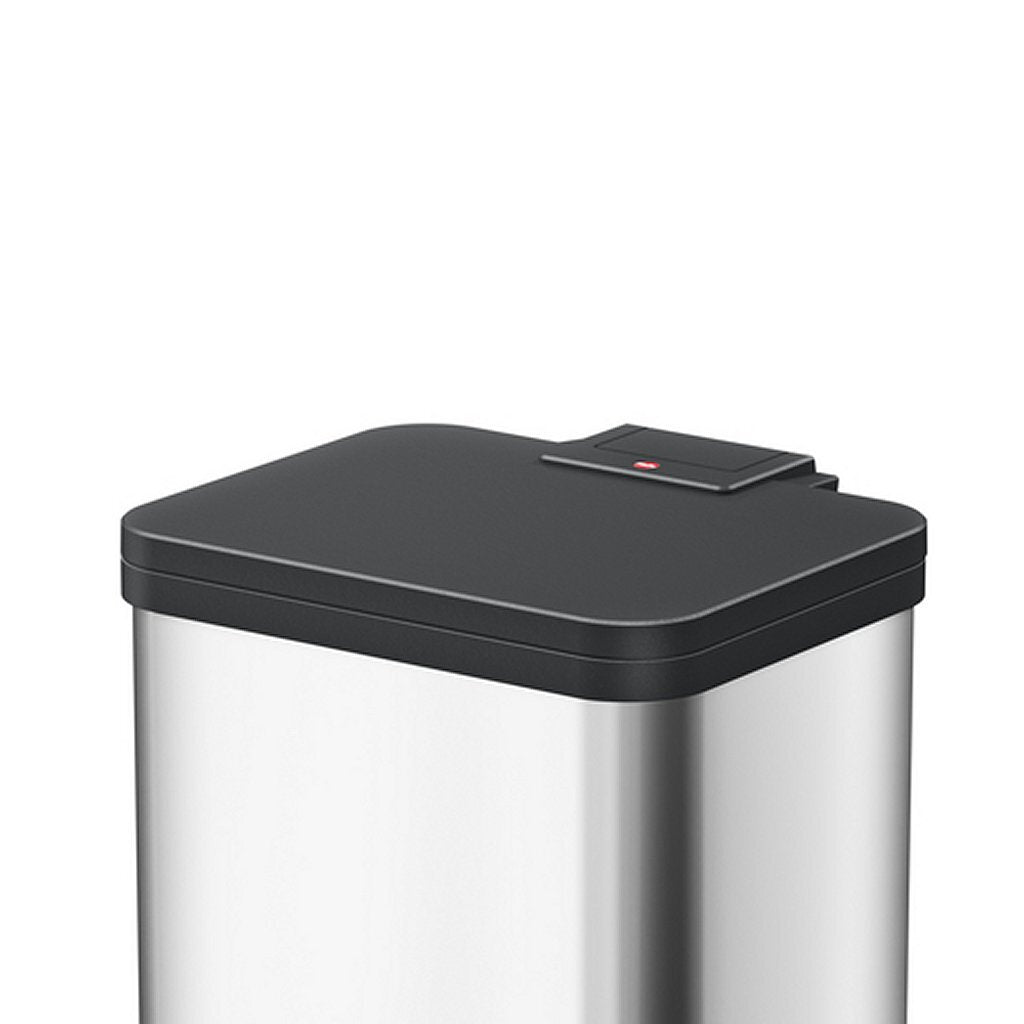 Hailo prullenbak 18 l zilver, zwart