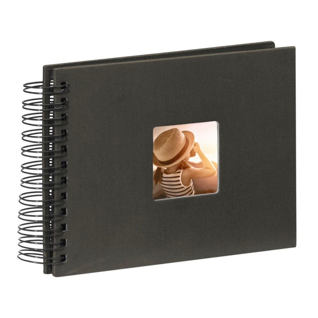 Hama spiraalalbum fine art 24 x 17 cm 50 zwarte pagina #039;s zwart