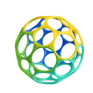 Oball classic babybal blauw groen - - vanaf 0 maanden