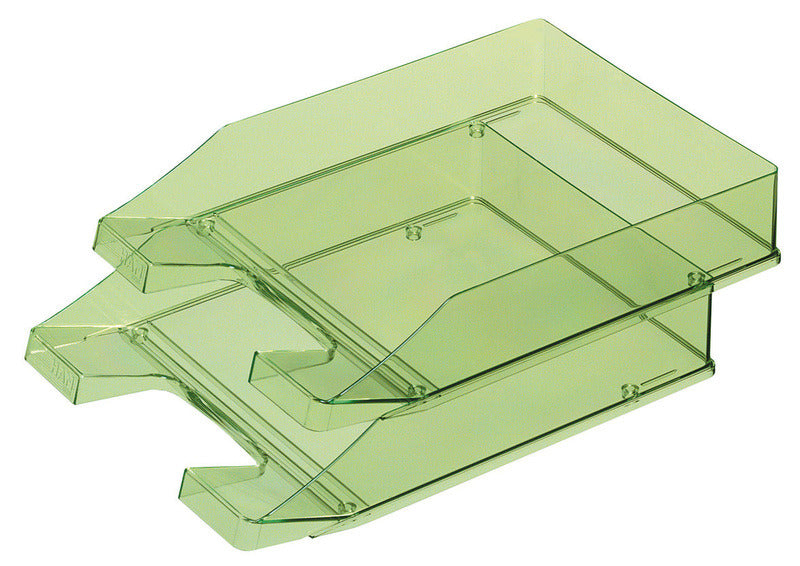 Han brievenbak - klassik - 255 x 348 x 65mm - transparant groen - stapelbaar - ha-1026-x-27