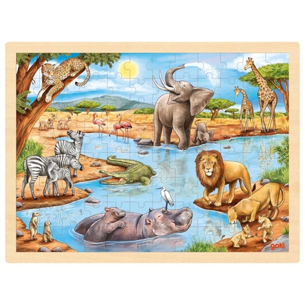 Goki puzzel afrika savanne. 96 delig. 3+