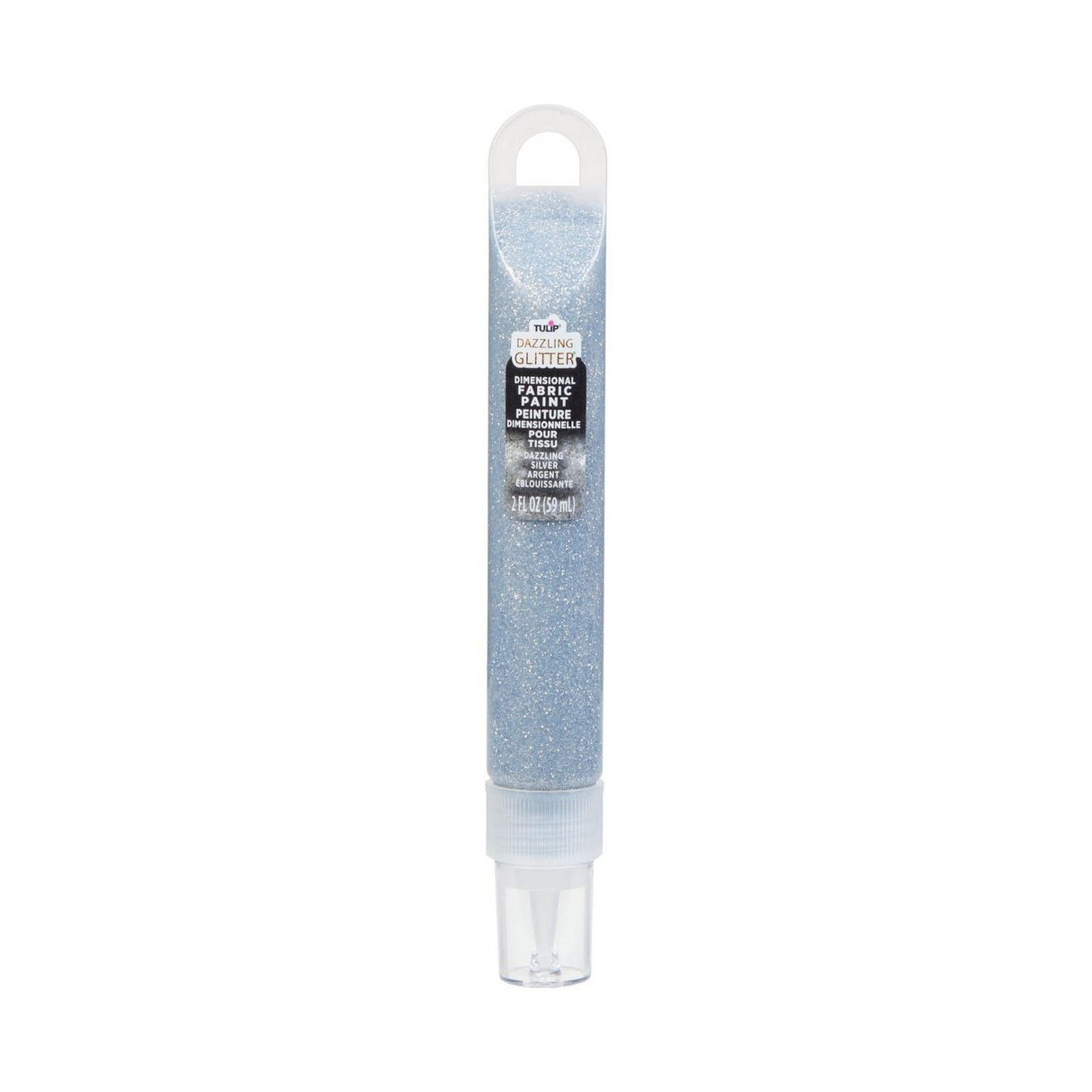 Tulip • dimensional fabric paint dazzling silver 59ml