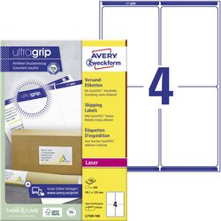 Verzendetiketten avery l7169 99,1x139mm hoog wit