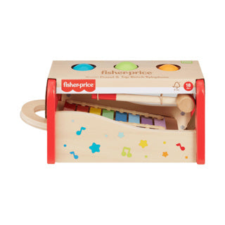 Fisher-price hout xylophone met hamerbank