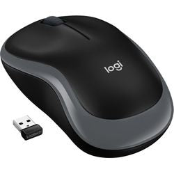Muis logitech m185 grijs, zwart
