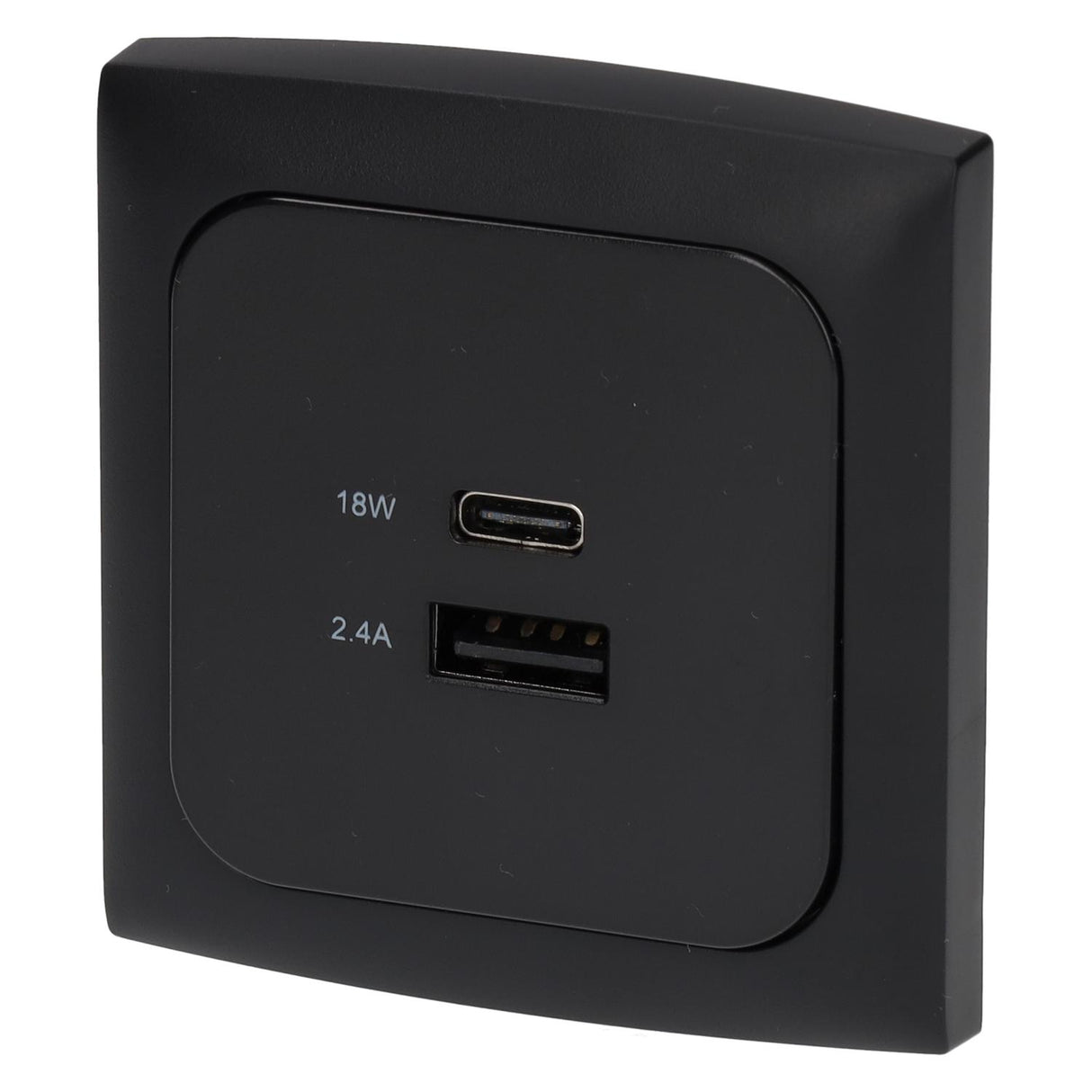 C-line usb laadcontactdoos met usb-a en usb-c - ece r10 - zwart