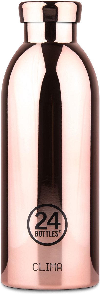 24 bottles 24bottles thermosfles clima bottle rose gold 500 ml