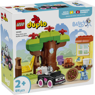 Lego duplo bluey pizzameisjes met muffin en bluey educatief speelgoed voor peuters 10469