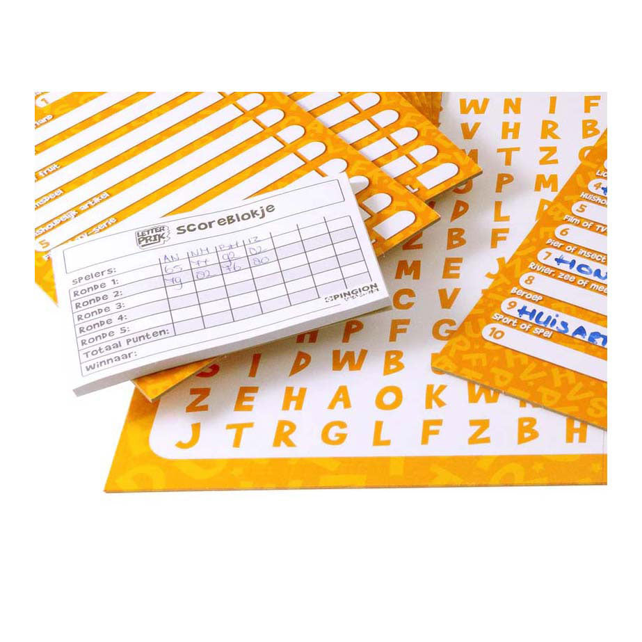 Pingion games - letterprik bordspel