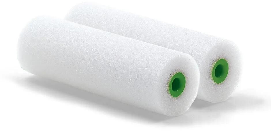 Nölle profi brush lakroller replacement roller, foam nölle,10cm,d=35mm,2-pack