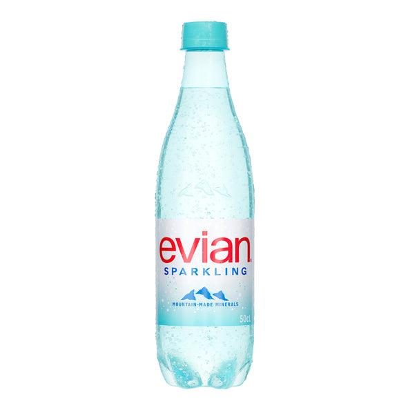 Evian sparkling 100% rpet (12x 50 cl)