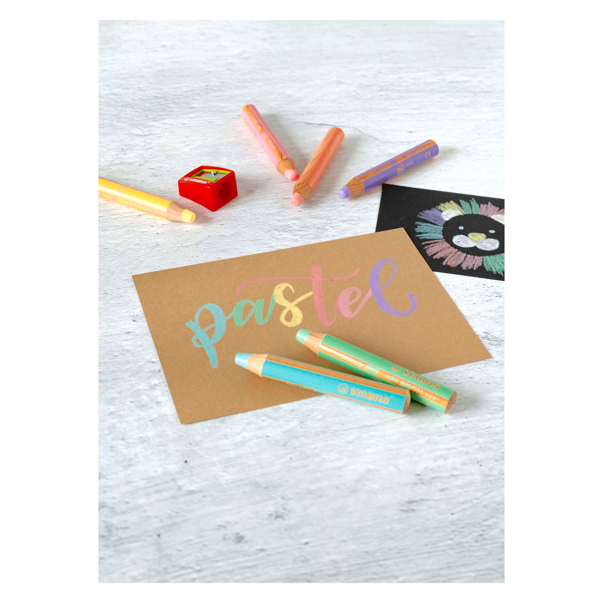Stabilo woody 3 in 1 - multitalent kleurpotlood - pastel groen