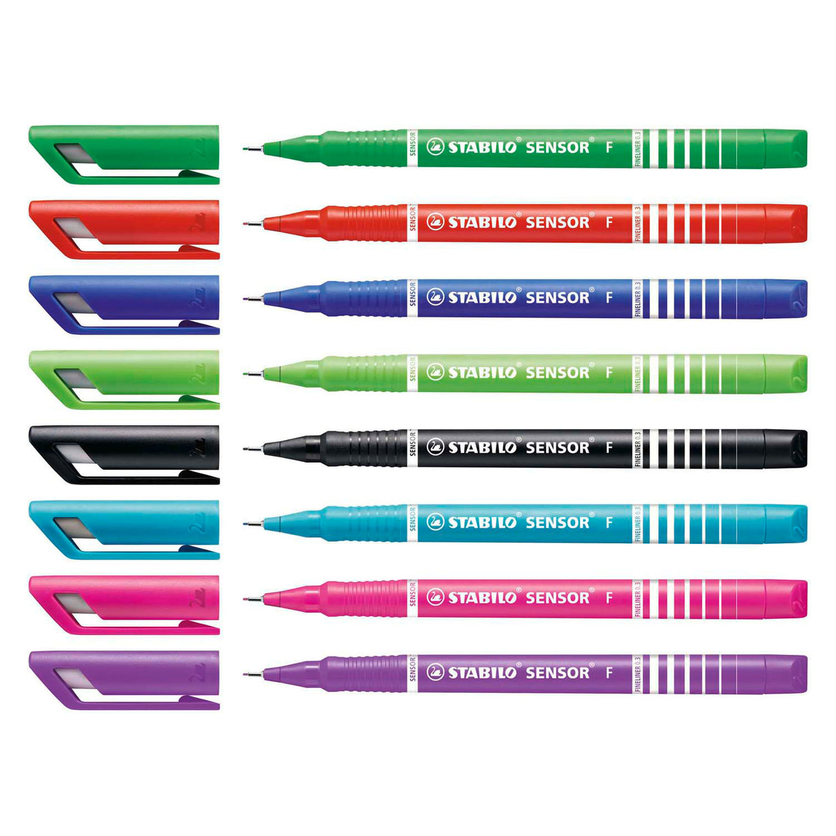 Stabilo sensor fineliners 0,3mm etui 8 kleuren