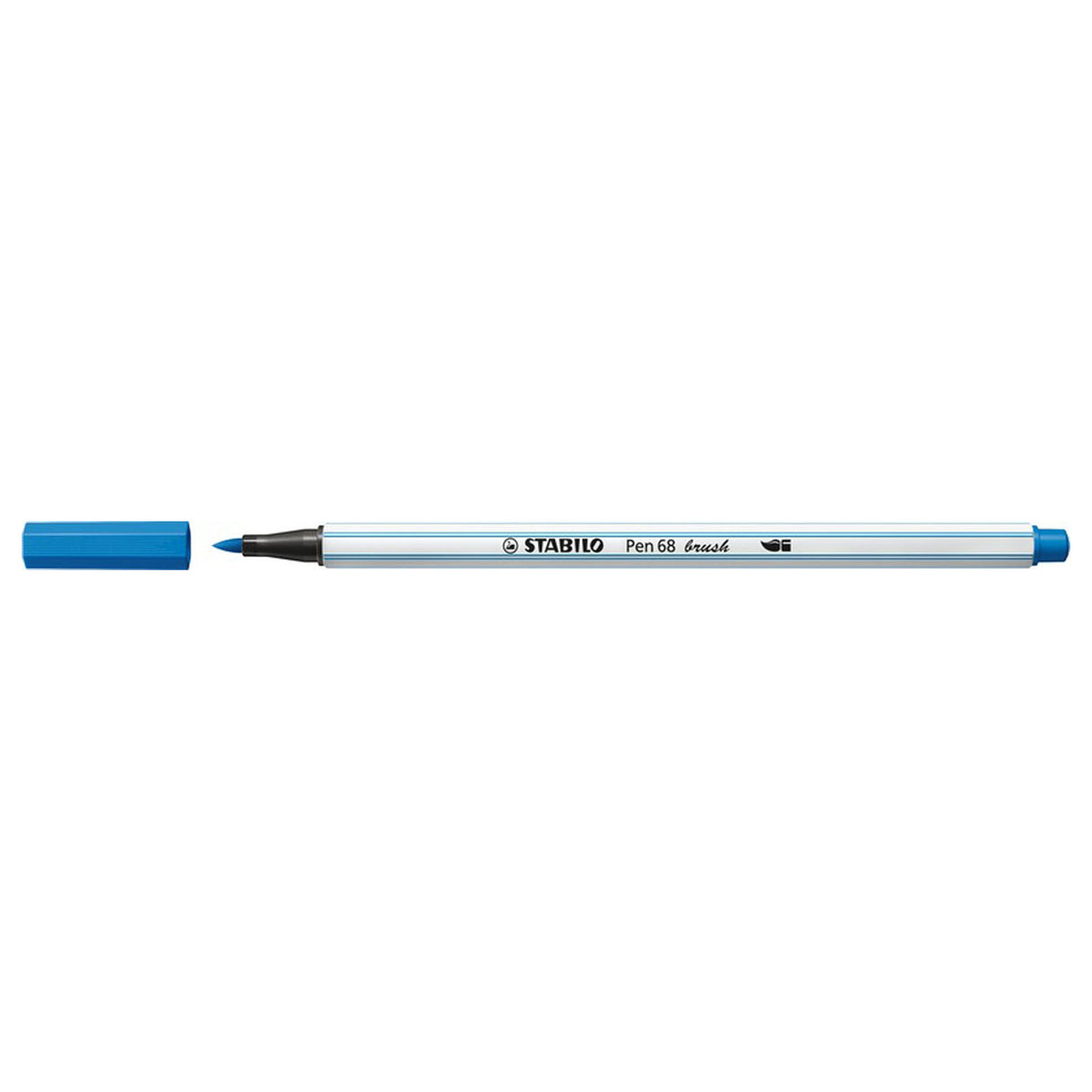 Stabilo pen 68 brush - viltstift - donkerblauw (41)