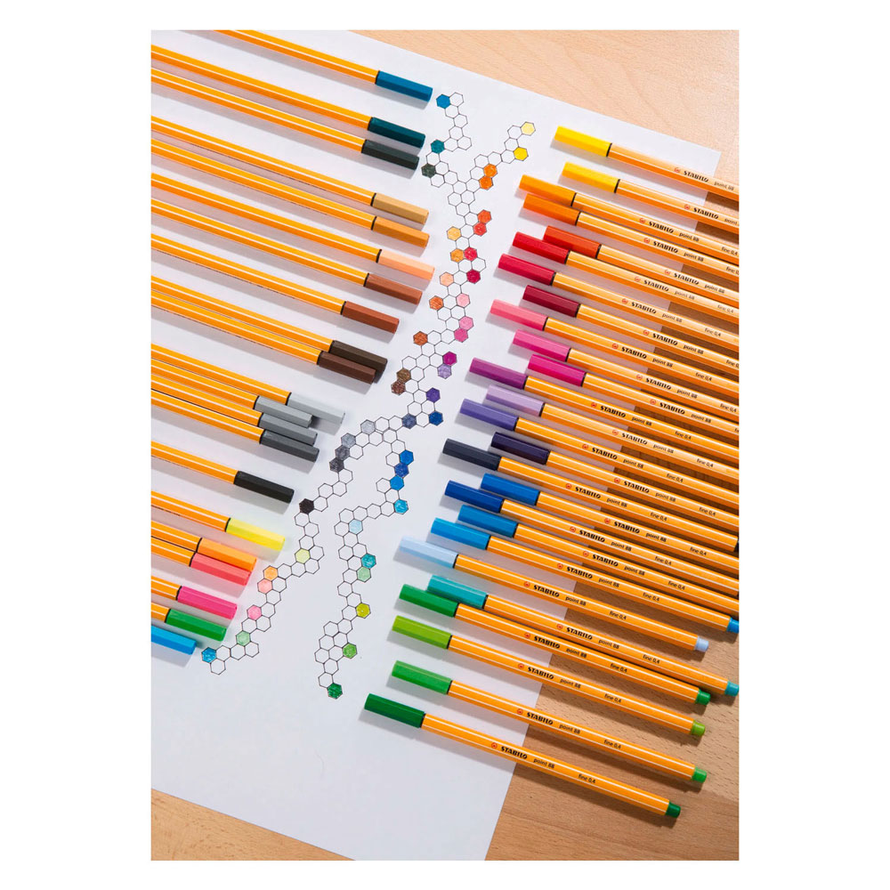 Stabilo point 88 fineliners in etui - 40dlg.